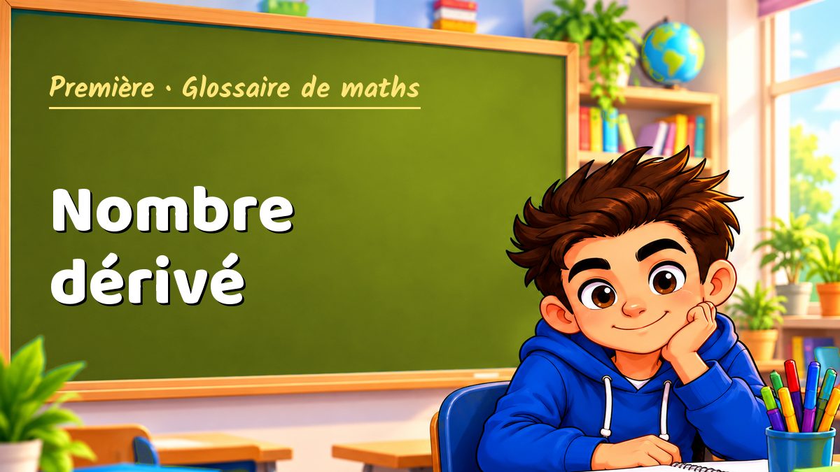Nombre dérivé : définition, méthode et exemple corrigé (Première) – Maths PDF