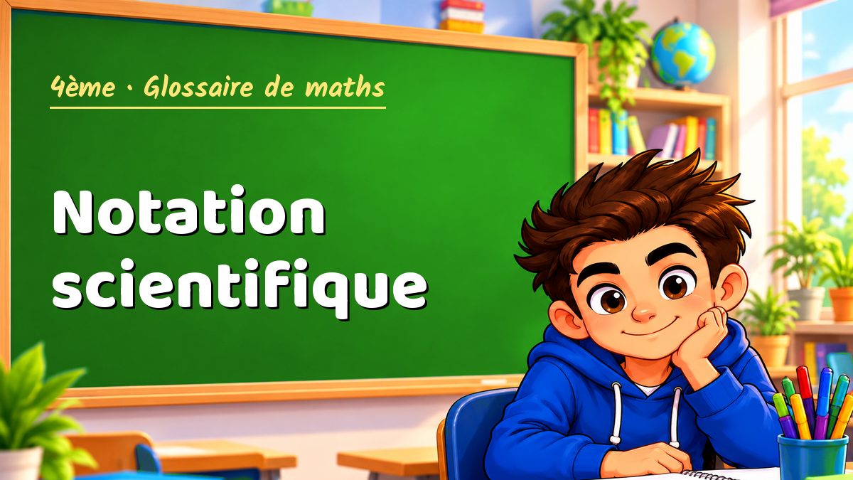 Notation scientifique : définition, méthode et exemple corrigé (4ème) – Maths PDF