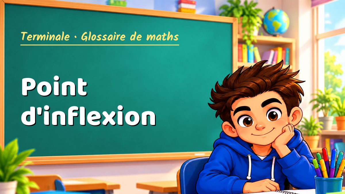 Point d'inflexion : définition, méthode et exemple corrigé (Terminale) – Maths PDF