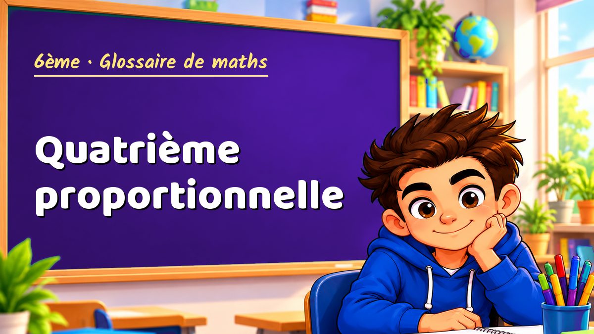 Quatrième proportionnelle : définition, méthode et exemple corrigé (6ème) – Maths PDF