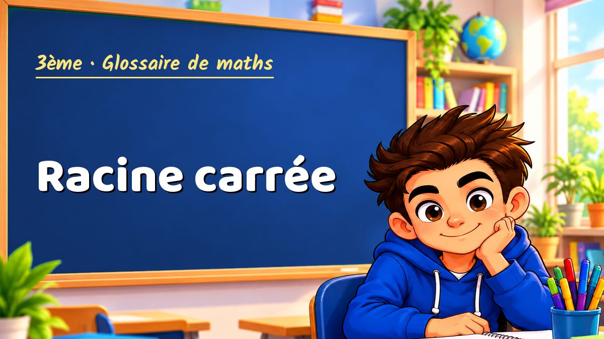 Racine carrée : définition, méthode et exemple corrigé (3ème) – Maths PDF