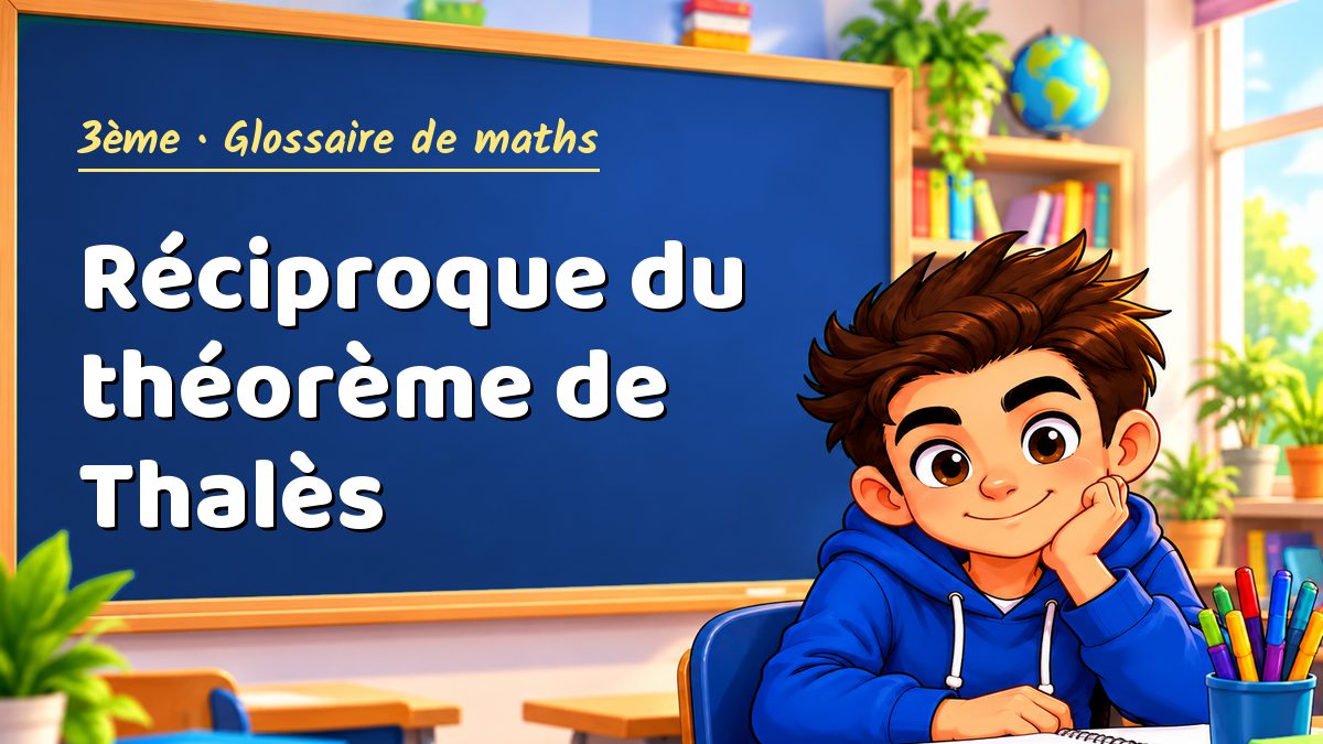 Réciproque du théorème de Thalès : définition, méthode et exemple corrigé (3ème) – Maths PDF