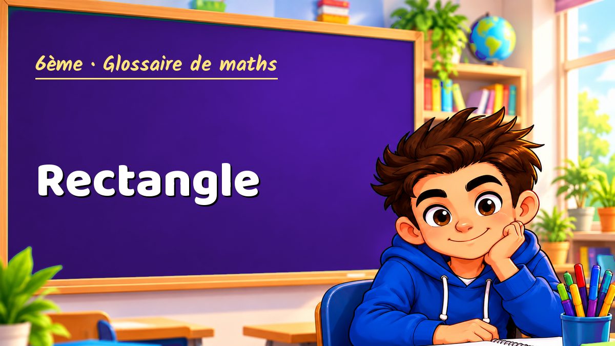 Rectangle : définition, méthode et exemple corrigé (6ème) – Maths PDF