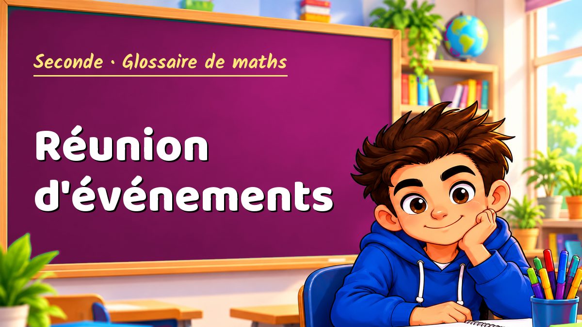 Réunion d'événements : définition, méthode et exemple corrigé (Seconde) – Maths PDF