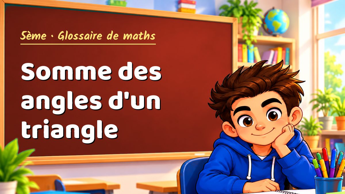 Somme des angles d'un triangle : définition, méthode et exemple corrigé (5ème) – Maths PDF