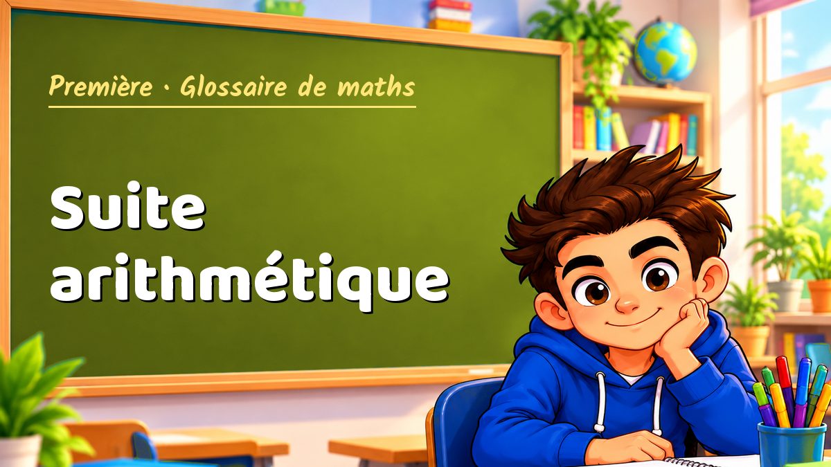 Suite arithmétique : définition, méthode et exemple corrigé (Première) – Maths PDF