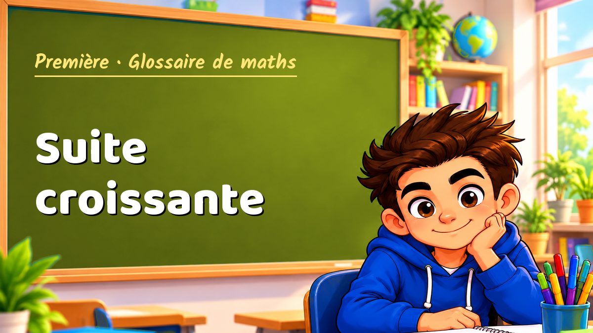 Suite croissante : définition, méthode et exemple corrigé (Première) – Maths PDF