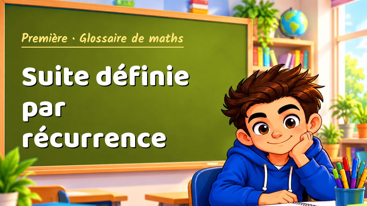 Suite définie par récurrence : définition, méthode et exemple corrigé (Première) – Maths PDF