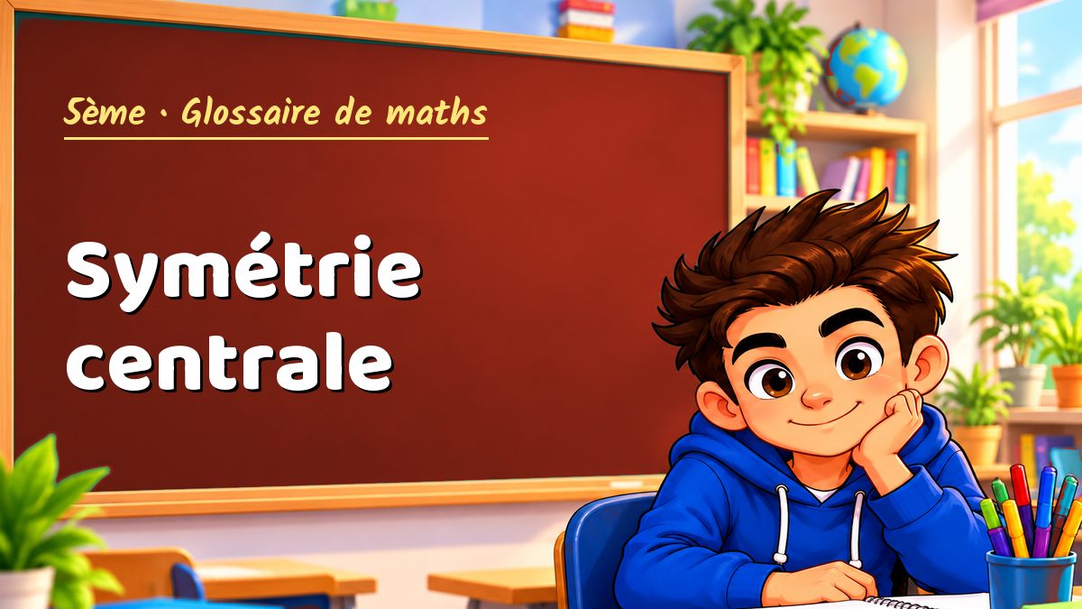 Symétrie centrale : définition, méthode et exemple corrigé (5ème) – Maths PDF