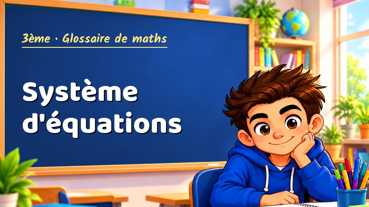 Système d'équations : définition, méthode et exemple corrigé (3ème) – Maths PDF