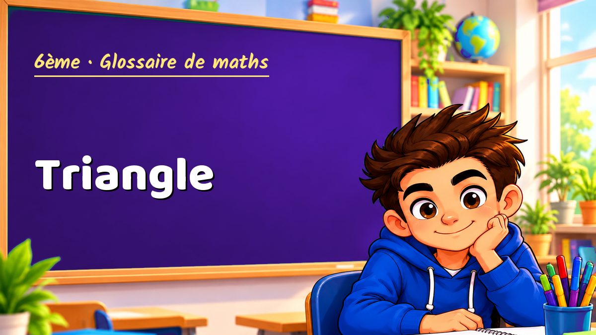 Triangle : définition, méthode et exemple corrigé (6ème) – Maths PDF