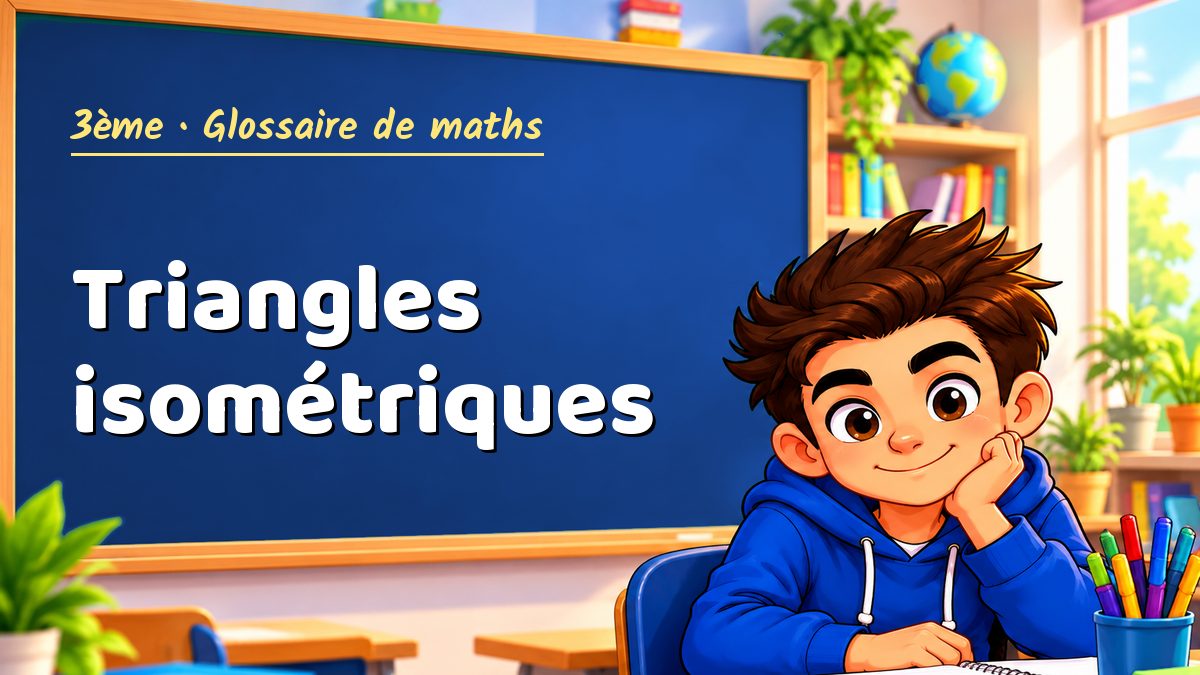 Triangles isométriques : définition, méthode et exemple corrigé (3ème) – Maths PDF