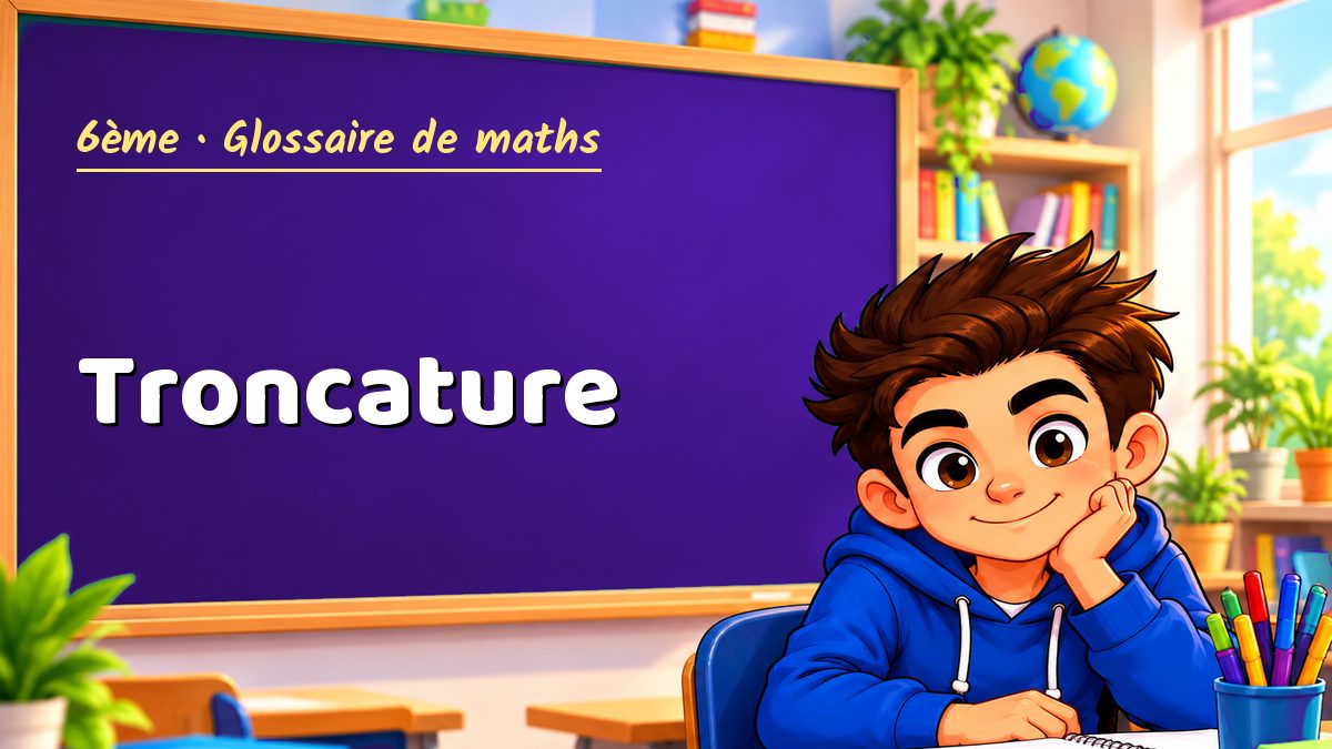 Troncature : définition, méthode et exemple corrigé (6ème) – Maths PDF