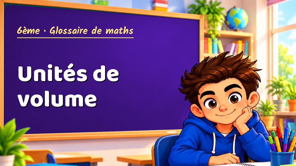 Unités de volume : définition, méthode et exemple corrigé (6ème) – Maths PDF