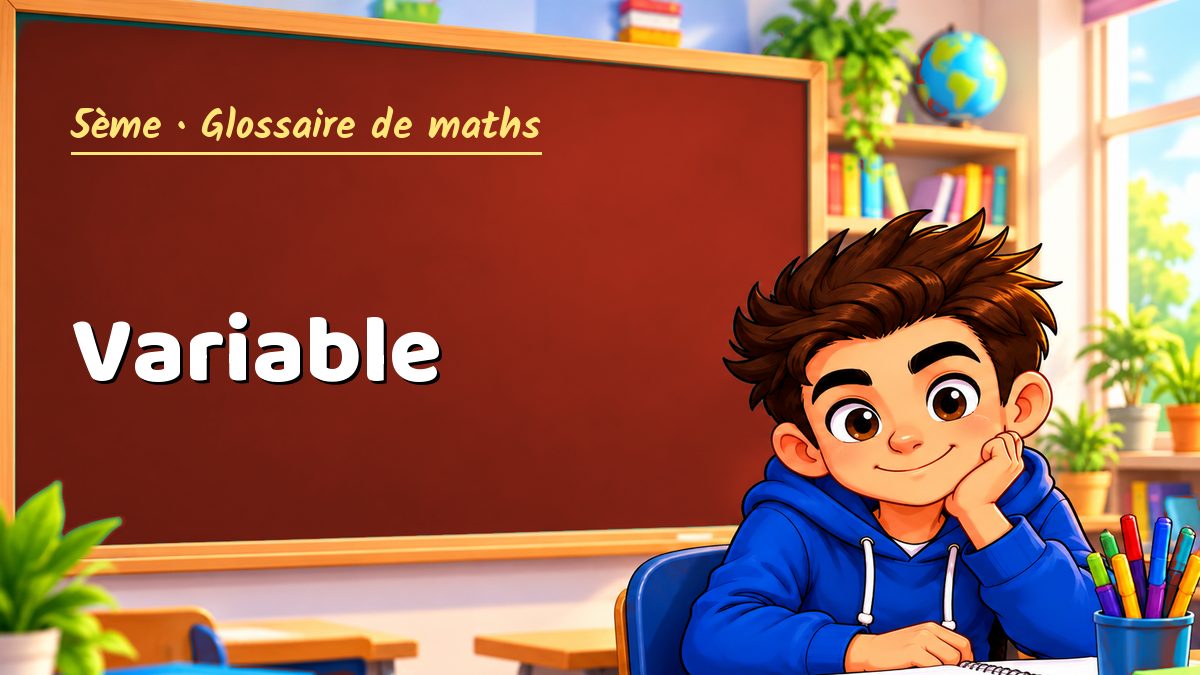 Variable : définition, méthode et exemple corrigé (5ème) – Maths PDF