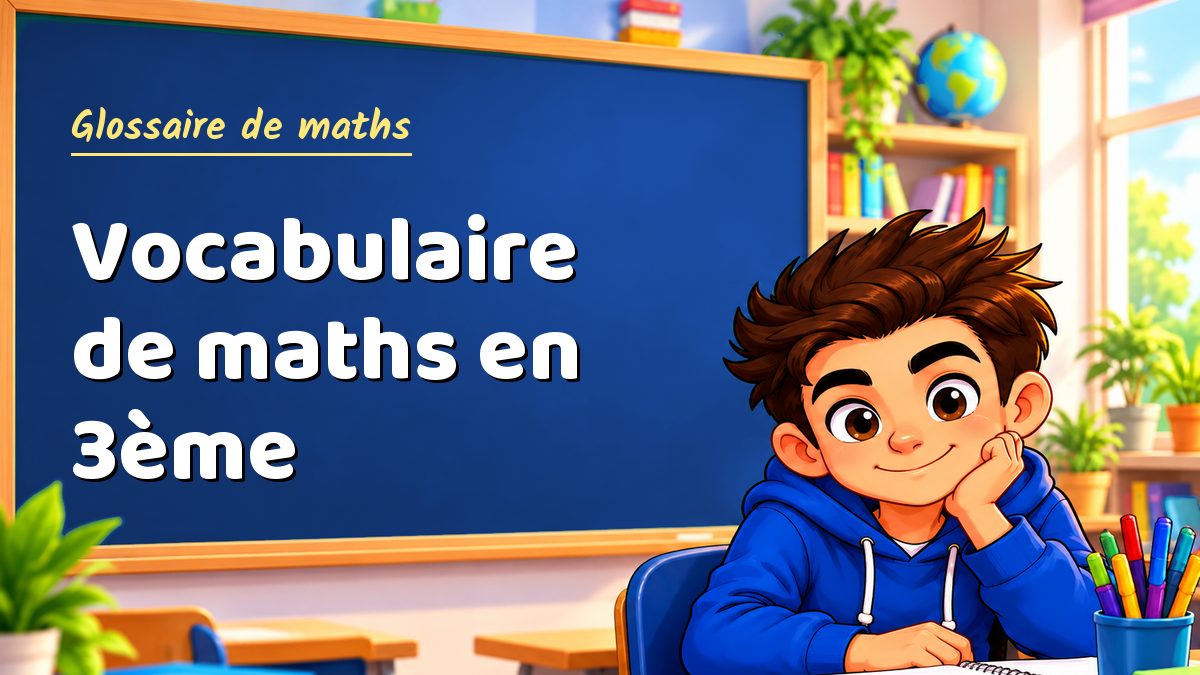 Vocabulaire de maths en 3ème – Maths PDF
