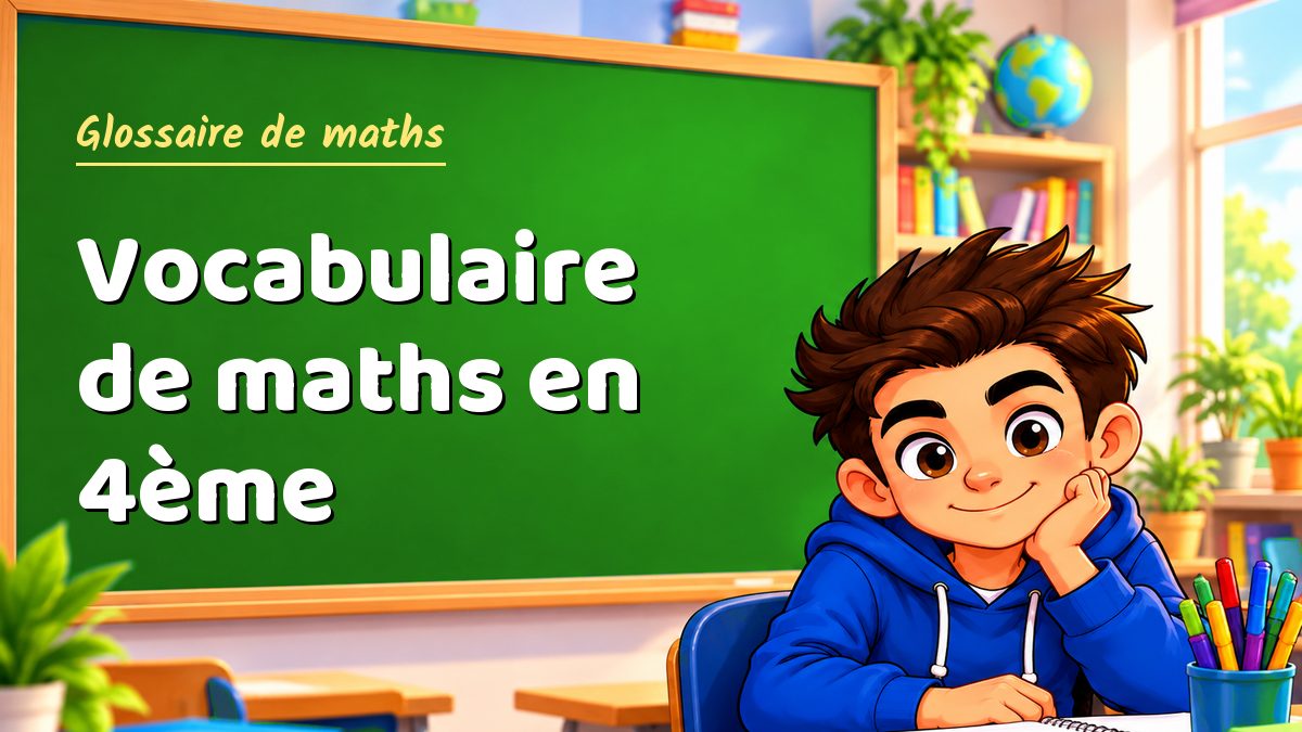 Vocabulaire de maths en 4ème – Maths PDF