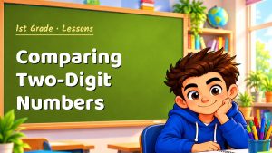 1st Grade Comparing Two-Digit Numbers Lesson (Free PDF)