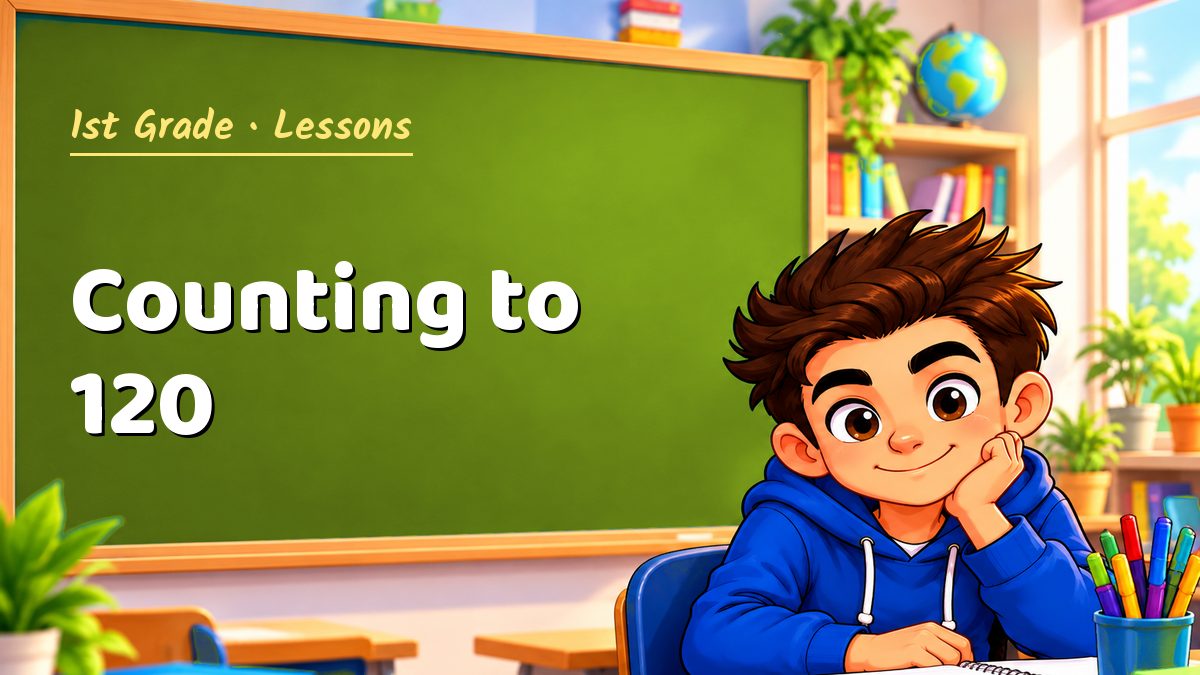 1st Grade math lesson: Counting to 120 – Maths PDF