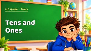 1st Grade Tens and Ones Test with Point Values (PDF)