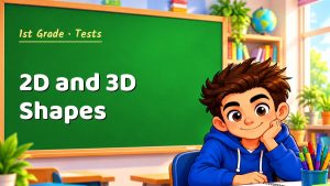 1st Grade 2D and 3D Shapes Test with Point Values (PDF)