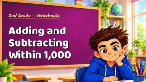 2nd Grade Adding and Subtracting Within 1,000 Worksheet (PDF)