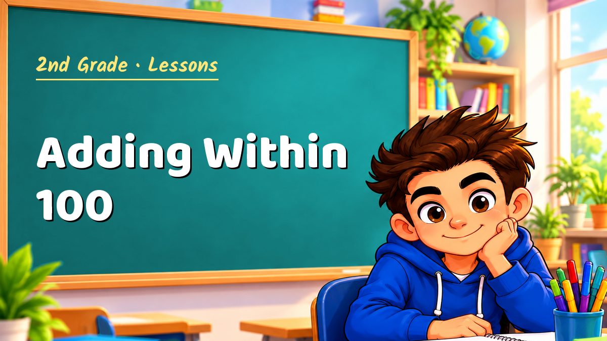 2nd Grade math lesson: Adding Within 100 – Maths PDF