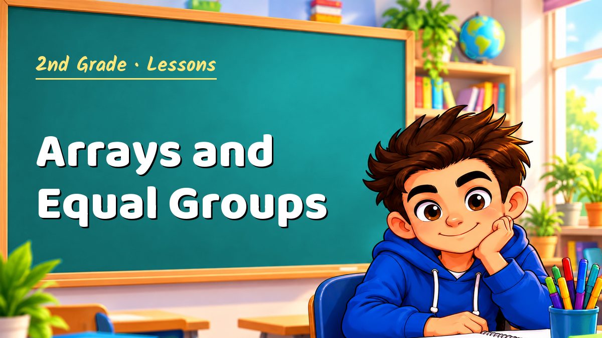 2nd Grade math lesson: Arrays and Equal Groups – Maths PDF