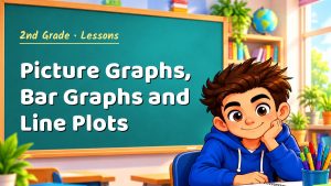 2nd Grade Picture Graphs, Bar Graphs and Line Plots Lesson (Free PDF)