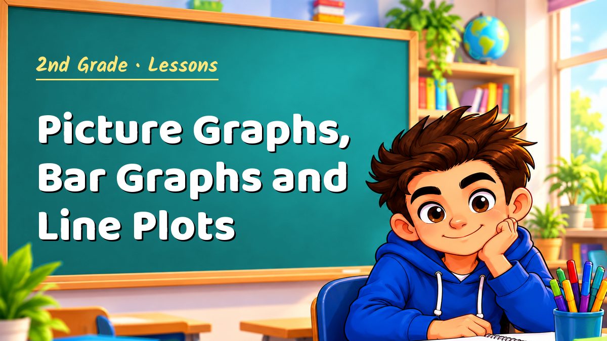 2nd Grade math lesson: Picture Graphs, Bar Graphs and Line Plots – Maths PDF