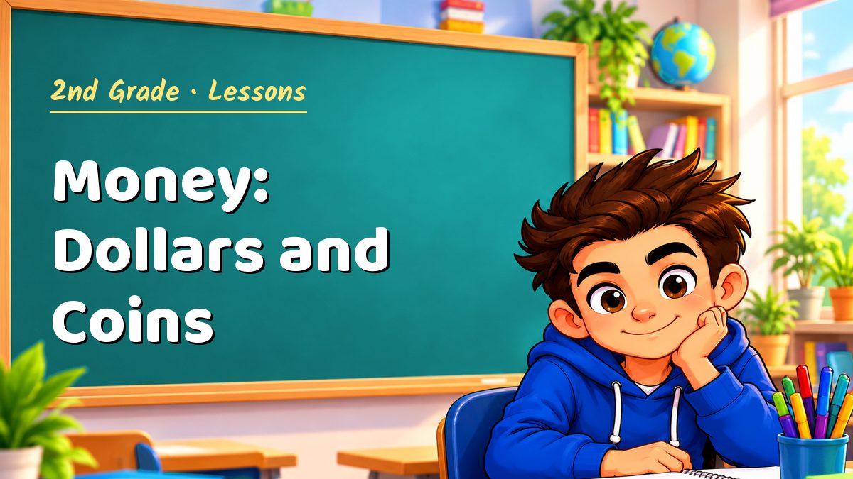 2nd Grade math lesson: Money: Dollars and Coins – Maths PDF
