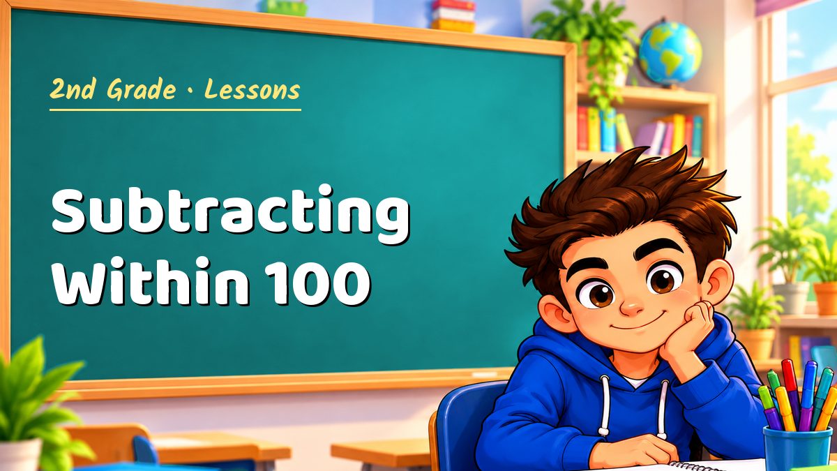 2nd Grade math lesson: Subtracting Within 100 – Maths PDF