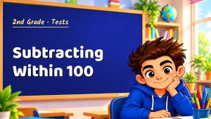 2nd Grade Subtracting Within 100 Test with Point Values (PDF)