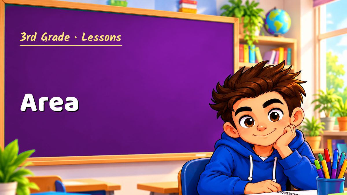 3rd Grade math lesson: Area – Maths PDF