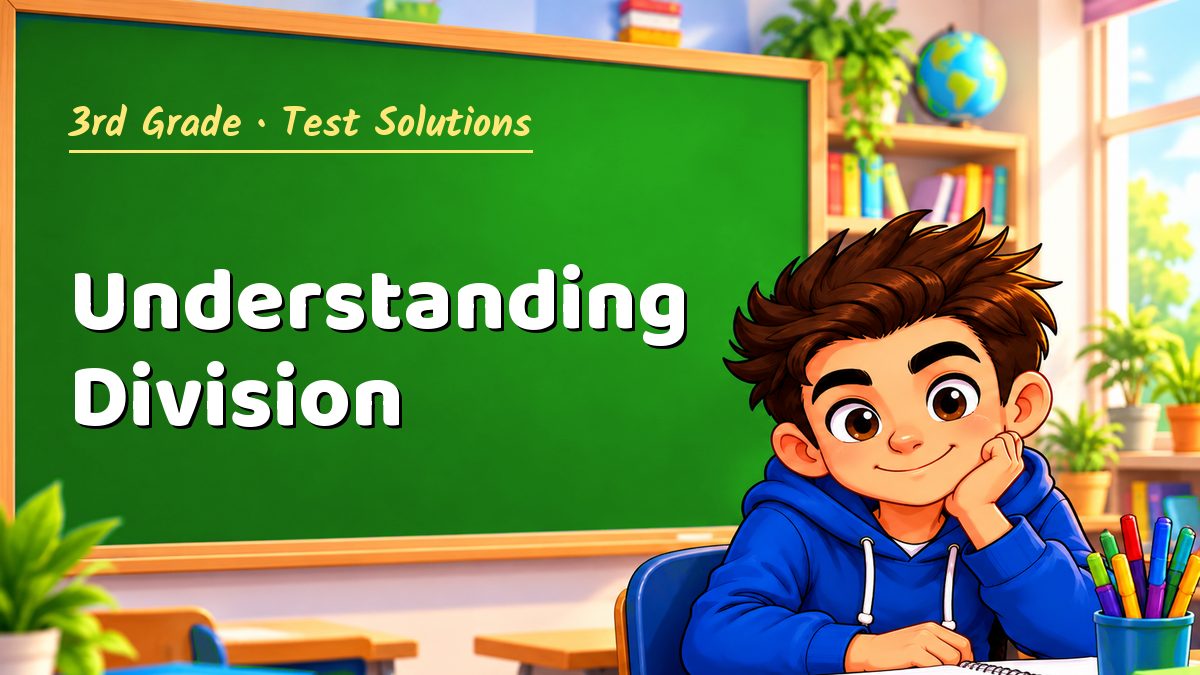 3rd Grade math test solutions: Understanding Division – Maths PDF