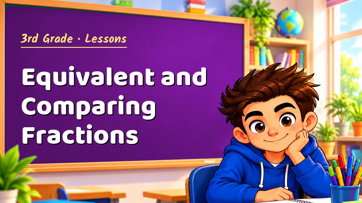 3rd Grade math lesson: Equivalent and Comparing Fractions – Maths PDF