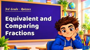 3rd Grade Equivalent and Comparing Fractions Quiz: 10 Questions with Explanations
