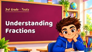 3rd Grade Understanding Fractions Test with Point Values (PDF)