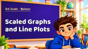 3rd Grade Scaled Graphs and Line Plots Quiz: 10 Questions with Explanations