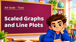 3rd Grade Scaled Graphs and Line Plots Test with Point Values (PDF)