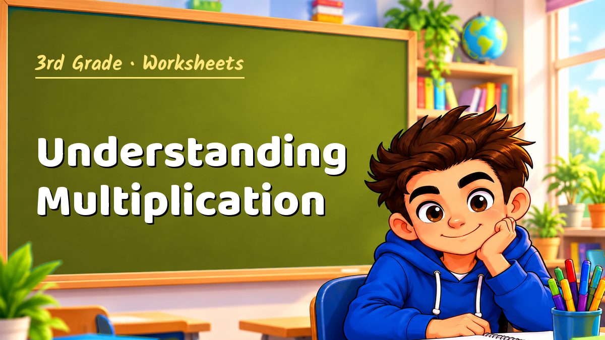 3rd Grade math worksheet: Understanding Multiplication – Maths PDF