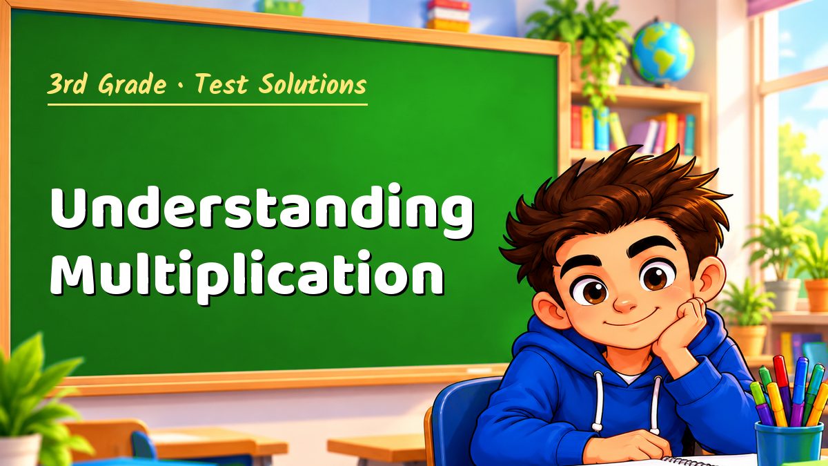 3rd Grade math test solutions: Understanding Multiplication – Maths PDF