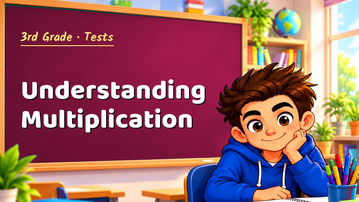 3rd Grade math test: Understanding Multiplication – Maths PDF