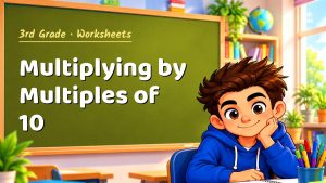 3rd Grade Multiplying by Multiples of 10 Worksheet (PDF)