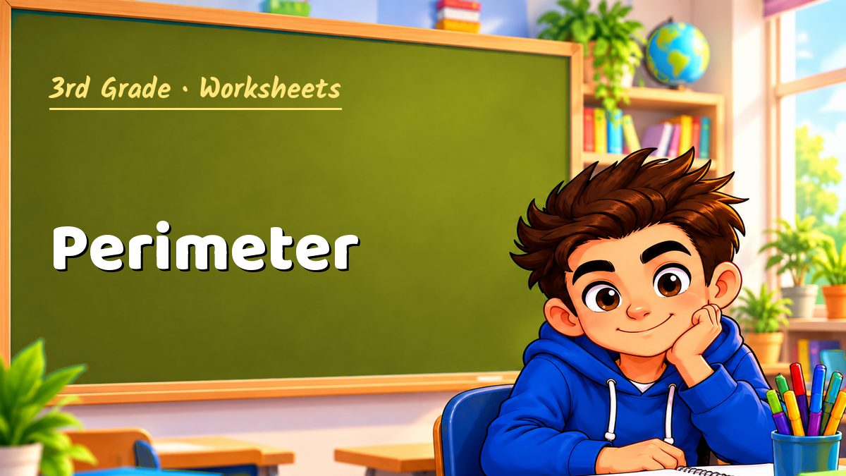 3rd Grade math worksheet: Perimeter – Maths PDF