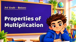 3rd Grade Properties of Multiplication Quiz: 10 Questions with Explanations
