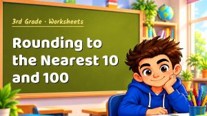 3rd Grade Rounding to the Nearest 10 and 100 Worksheet (PDF)