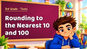 3rd Grade Rounding to the Nearest 10 and 100 Test with Point Values (PDF)