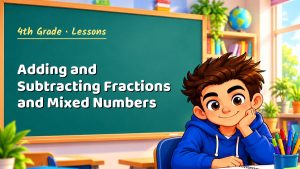 4th Grade Adding and Subtracting Fractions and Mixed Numbers Lesson (Free PDF)