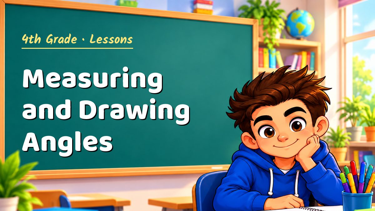 4th Grade math lesson: Measuring and Drawing Angles – Maths PDF